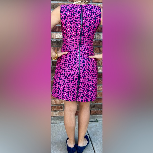 DIANE VON FURSTENBERG DVF, Shift Mini Dress, Floral, Size 4 - Picture 5 of 6